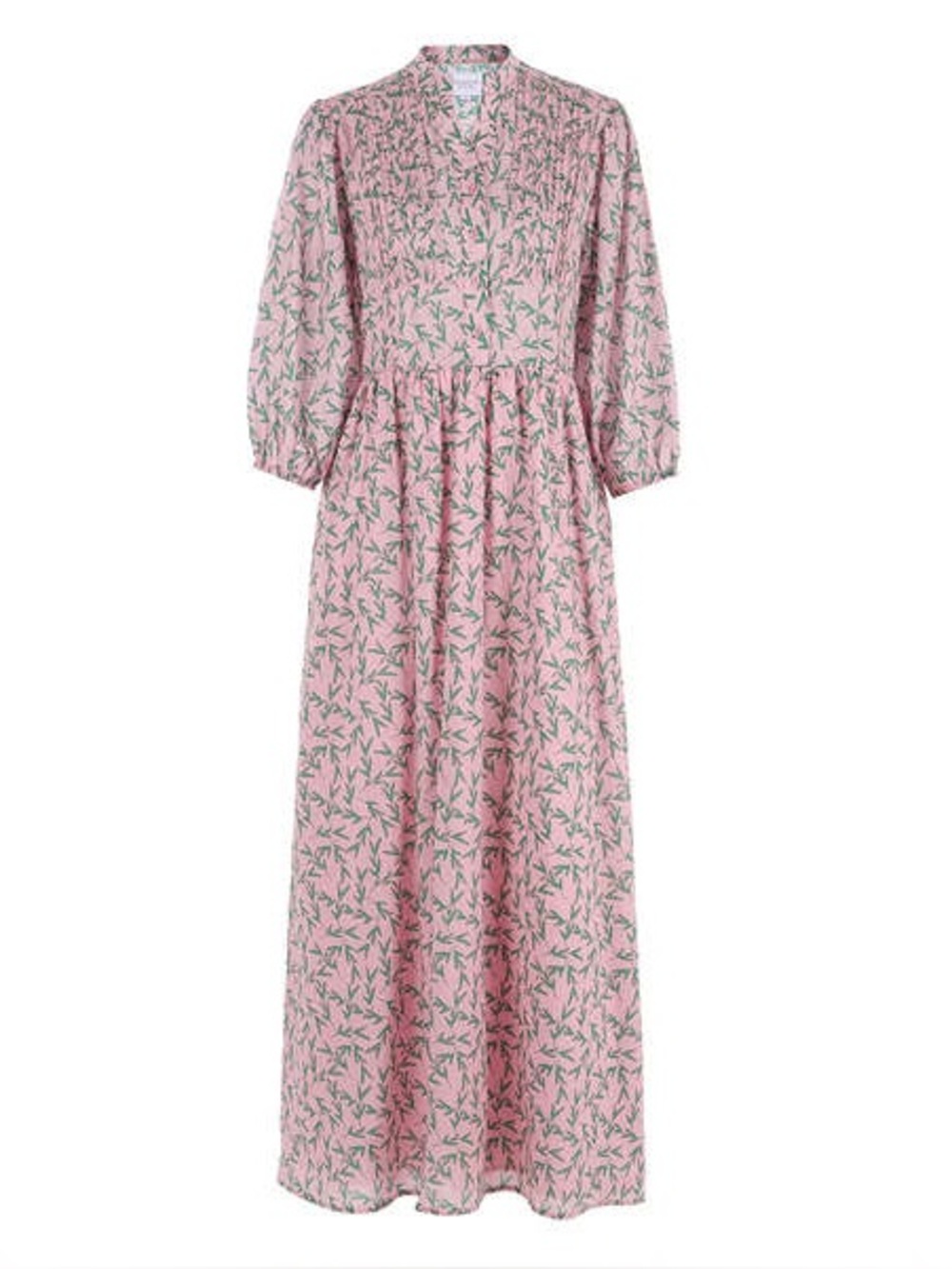 THE SHIRT the charlotte dress in pink/green print